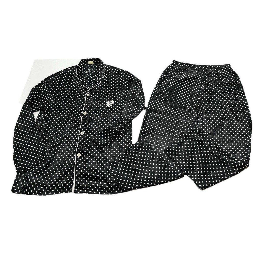Nick at Nite RARE VHTF I Love Lucy polka dot polyester Pajama Set Flaw